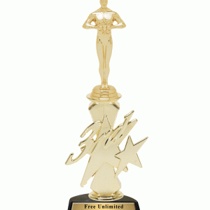 3rd Place Star Riser Trophy Animated