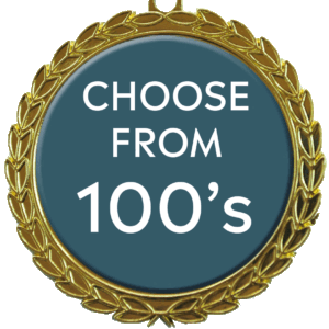 Gold Bright Wreath Insert Medal Animated