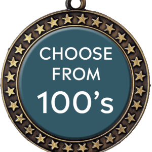 Gold Champion Star Insert Medal Animated