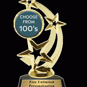 Gold Astro Spinner Insert Trophy