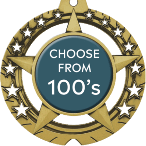 Jumbo Star Insert Medal