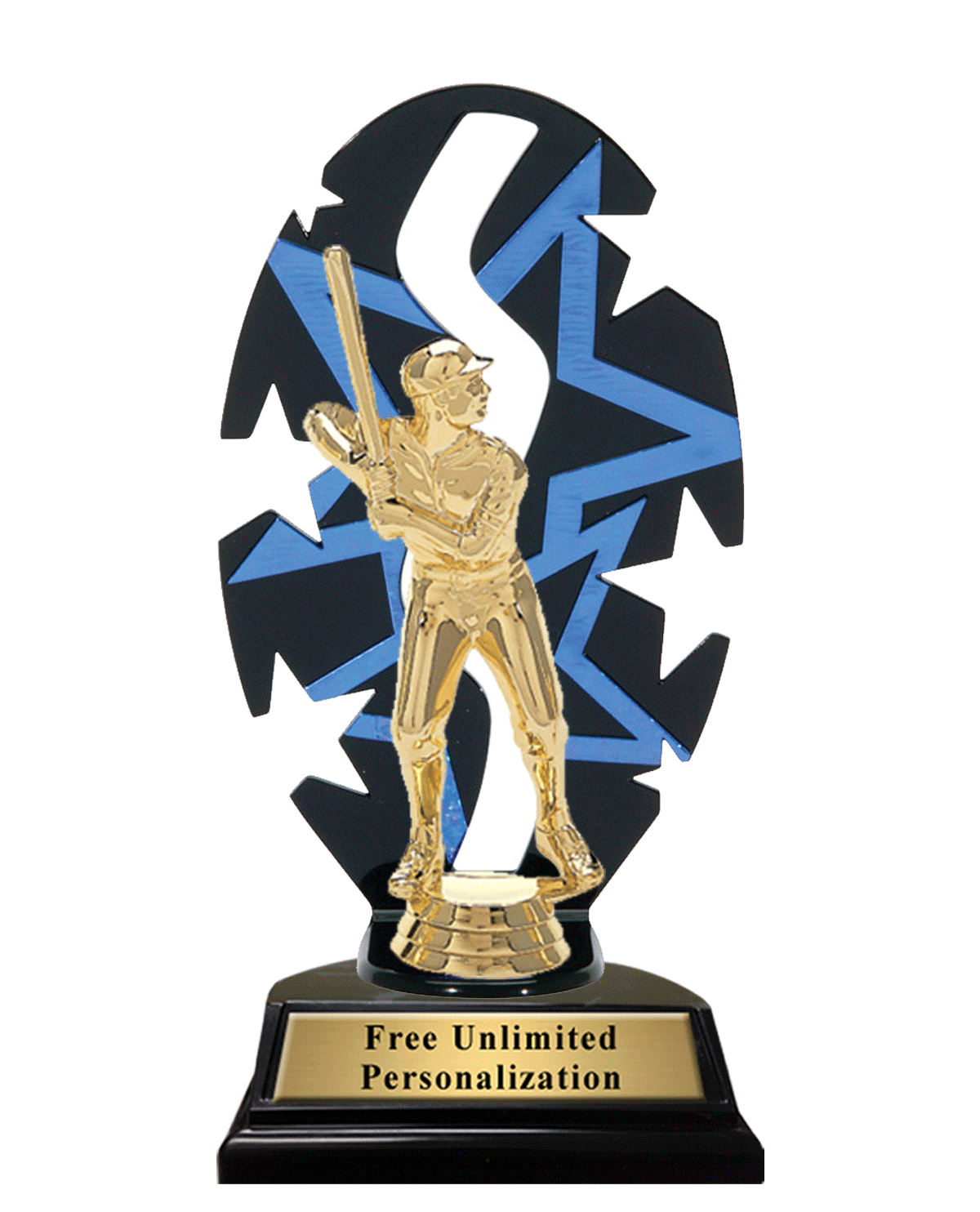 Star Backdrop Baseball Trophy - Provano Store SKU: 3393BSBL Provano Store 客製 - Provano Store Star Backdrop Baseball Trophy Animated
