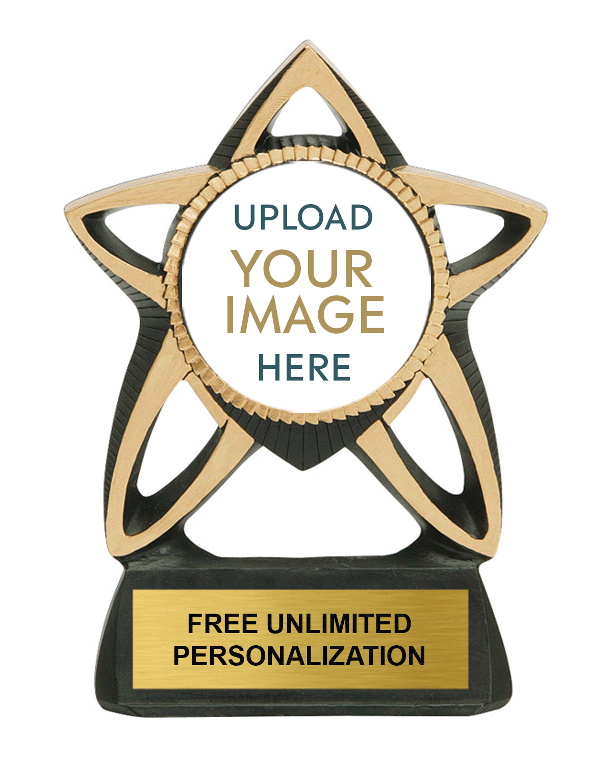 Star Resin Custom Insert Trophy - Provano Store SKU: 50066GS-CM Provano Store 客製 - Provano Store Star Resin Custom Insert Trophy
