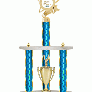Three Post Giant Custom Insert Trophy