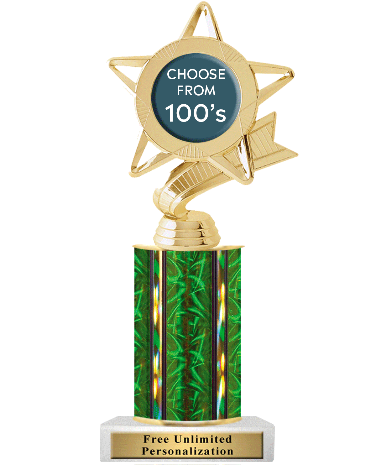 Ultra Wide Column Insert Trophy - Provano Store SKU: 204-9-MYLAR Provano Store 客製 - Provano Store Ultra Wide Column Insert Trophy
