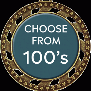 Gold Victory Star Insert Medal Animated